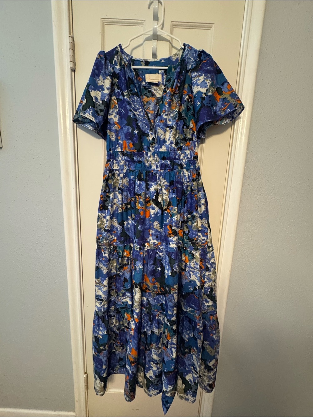 Anthropologie Somerset Floral Midi Dress